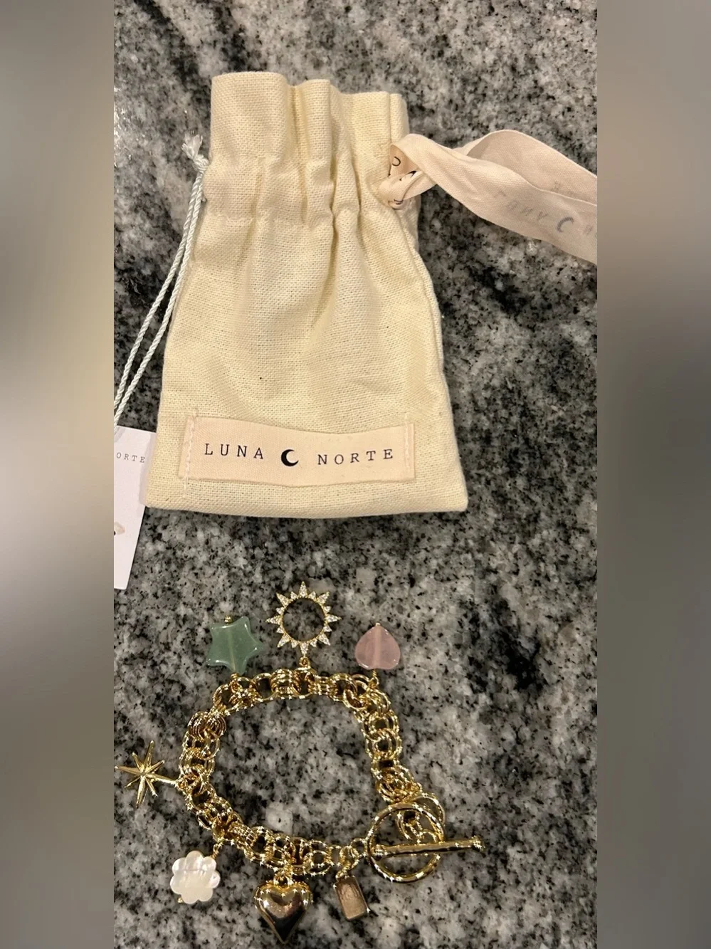New Luna Norte Gold Charm Bracelet